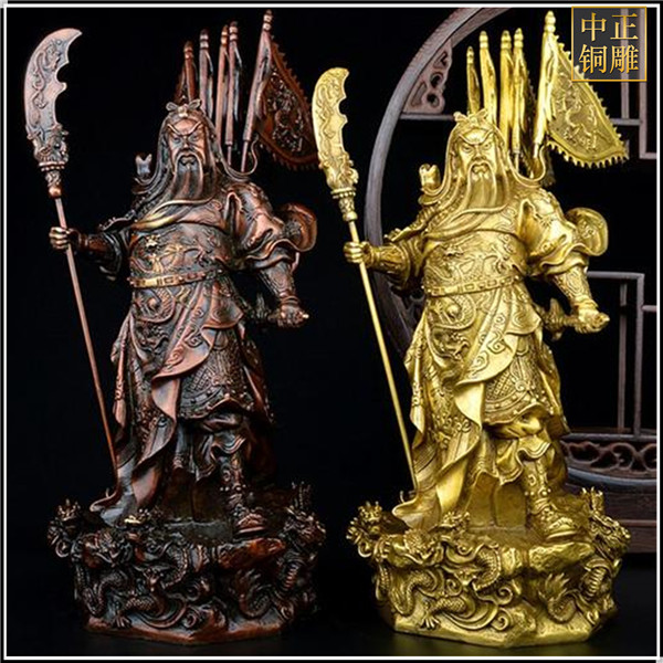 九龍關公銅雕像